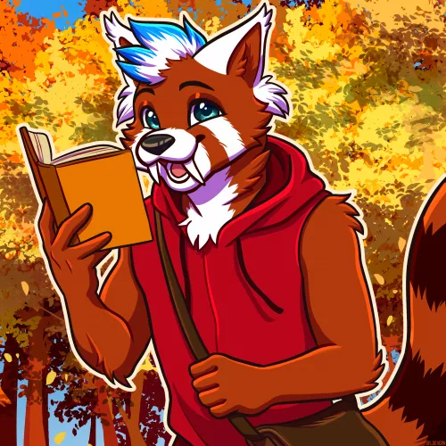 You won't beleaf this 🍁Bust for @scorchums 📙(art by me @Sa_Severn on twitter) by S-Severn