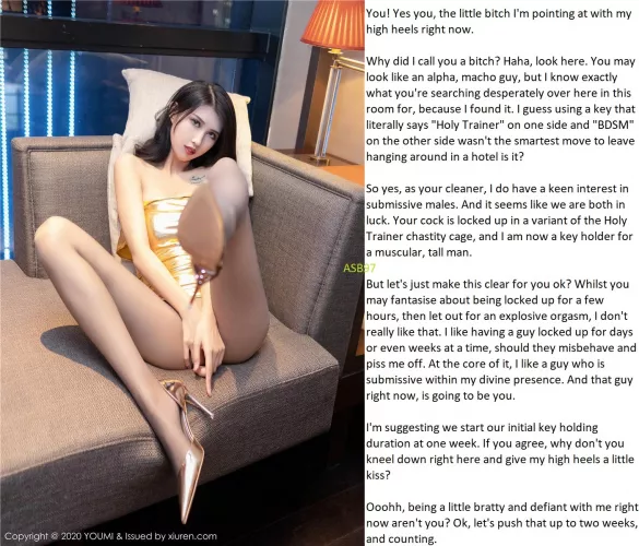 Your cleaner becoming your keyholder? A win in my books by youngasianguy1