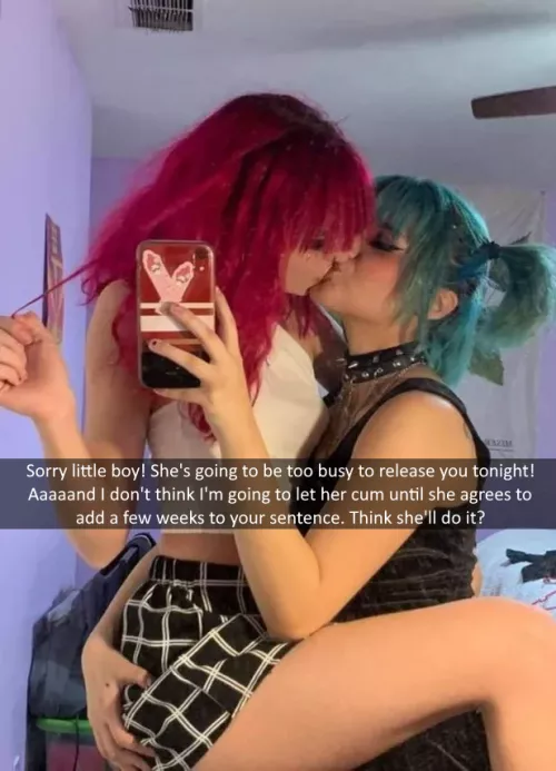 Your keyholder's hookup is letting you know about her fiendish plan😈 by PlayWithMyHair9