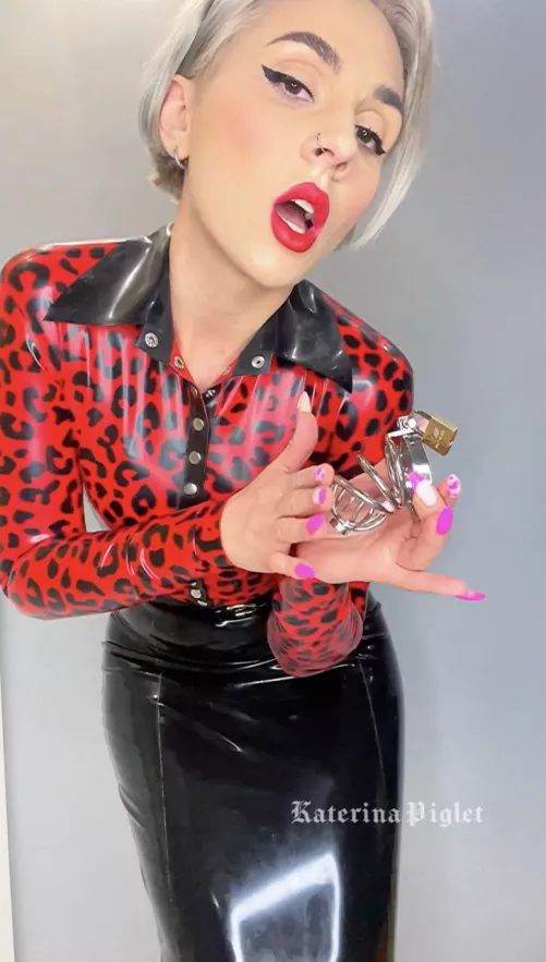 Your little dick is not worthy to be in my cage. by Katerina_Piglet