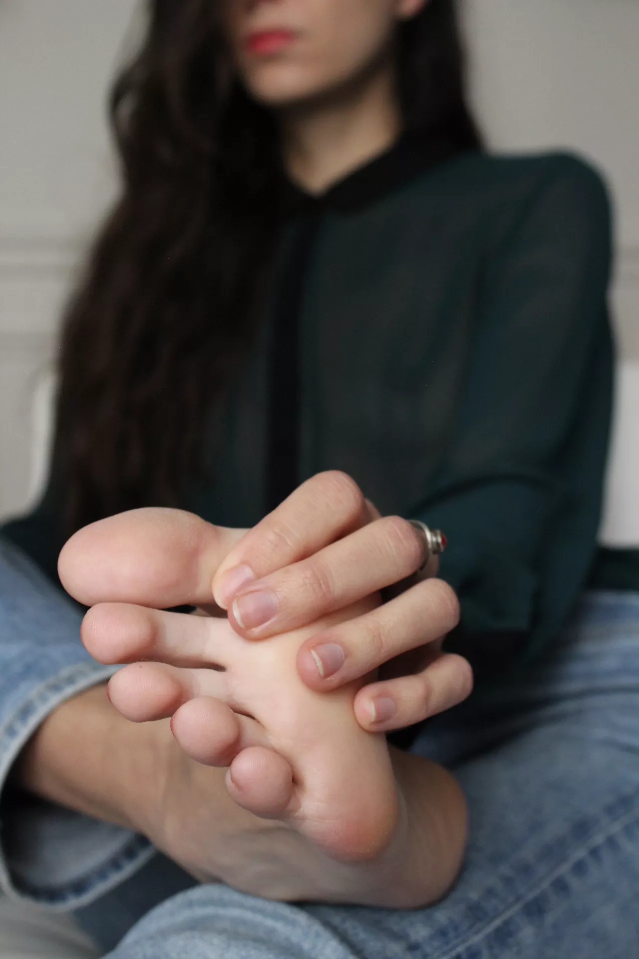 Your tongue between my toes. Now. posted by Reine_Esther