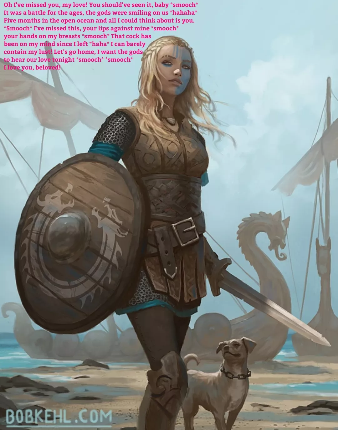 Your warrior comes home. [Viking] [femdom] [loving relationship] [dirty talk] posted by Bitter-Dimension2687