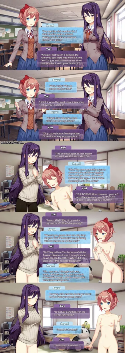 Yuri tells Sayori her nickname by onii_chan4real