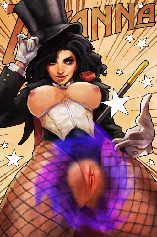 Zatanna showing off her new magic spell (Monorirogue) [DC Comics, Justice League Dark] by TygerPowers75