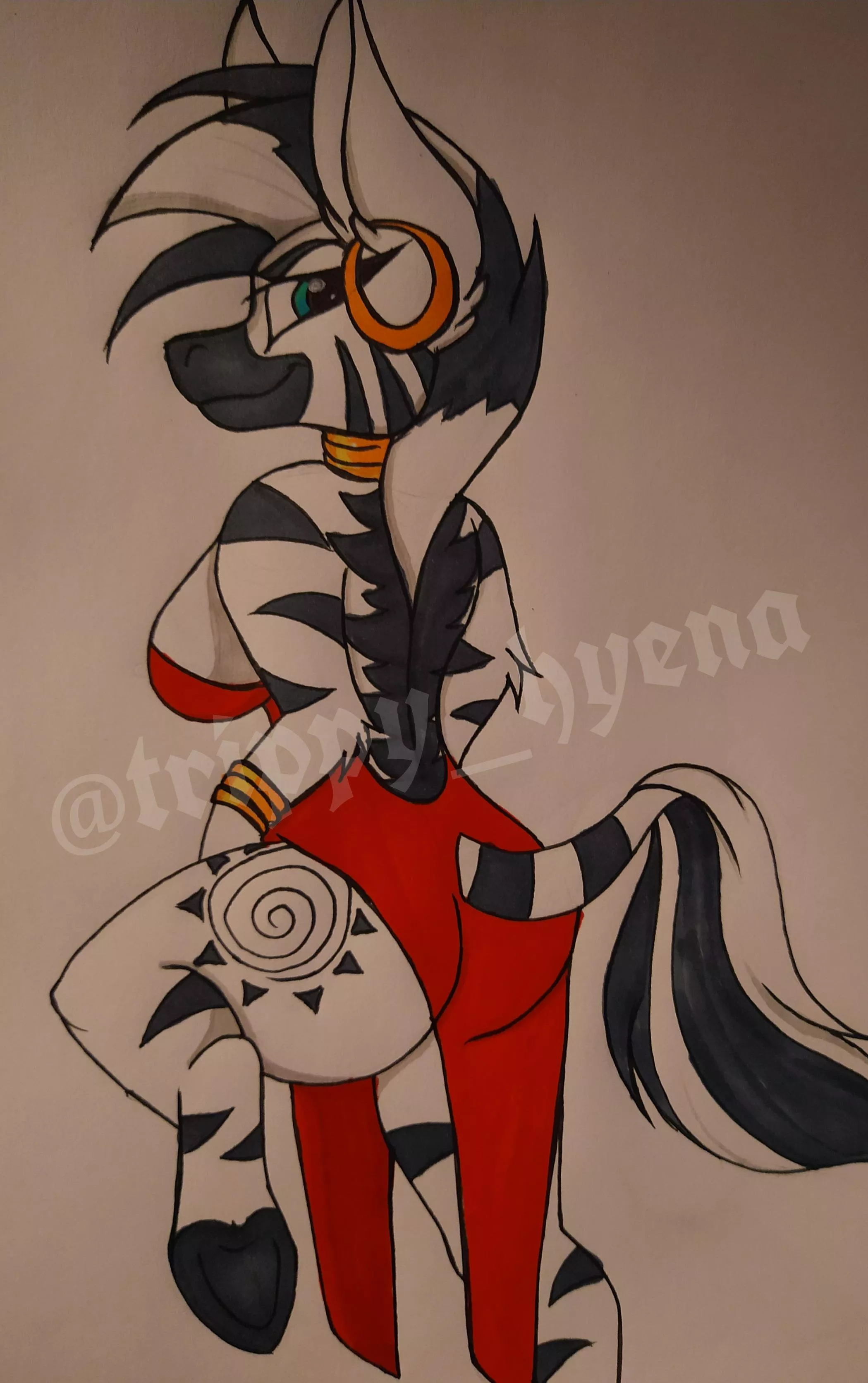 Zecora (Art by me @trippy_hyena) posted by T0xic_jackal