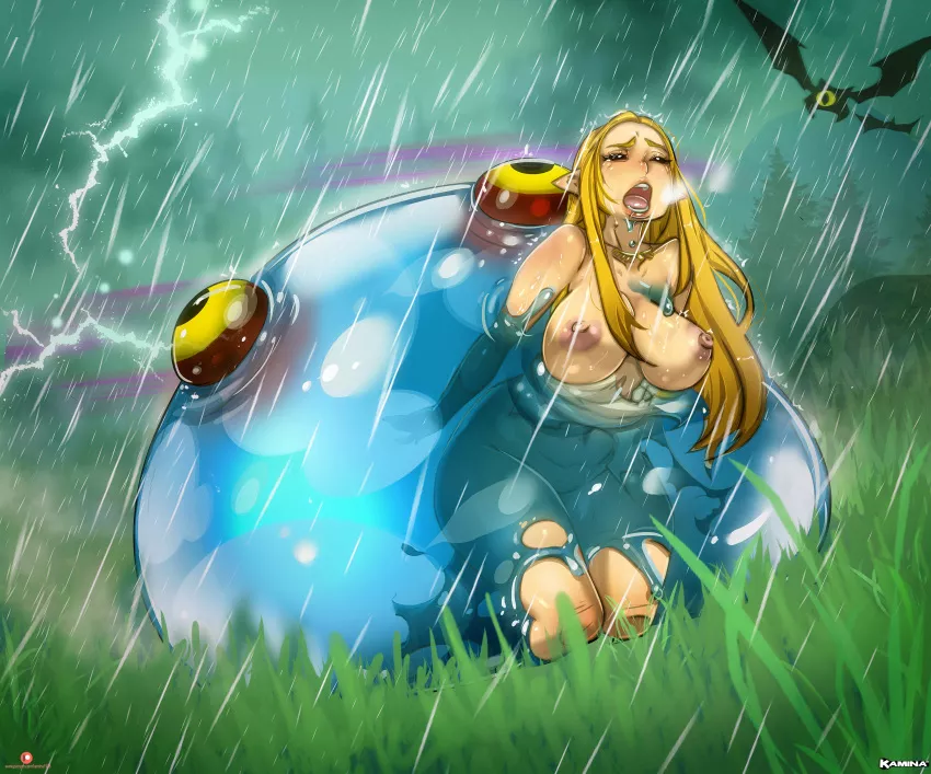 Zelda getting attacked by Chuchu (Kamina1978) posted by sttrider8