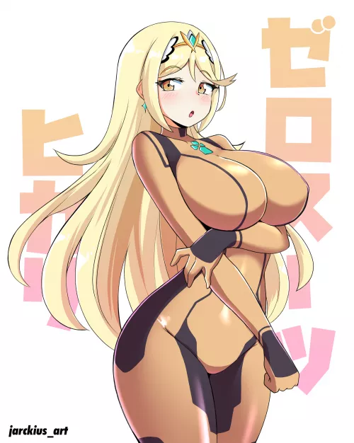 Zero Suit Mythra (Jarckius ) [Xenoblade/ Metroid] by sequence_string
