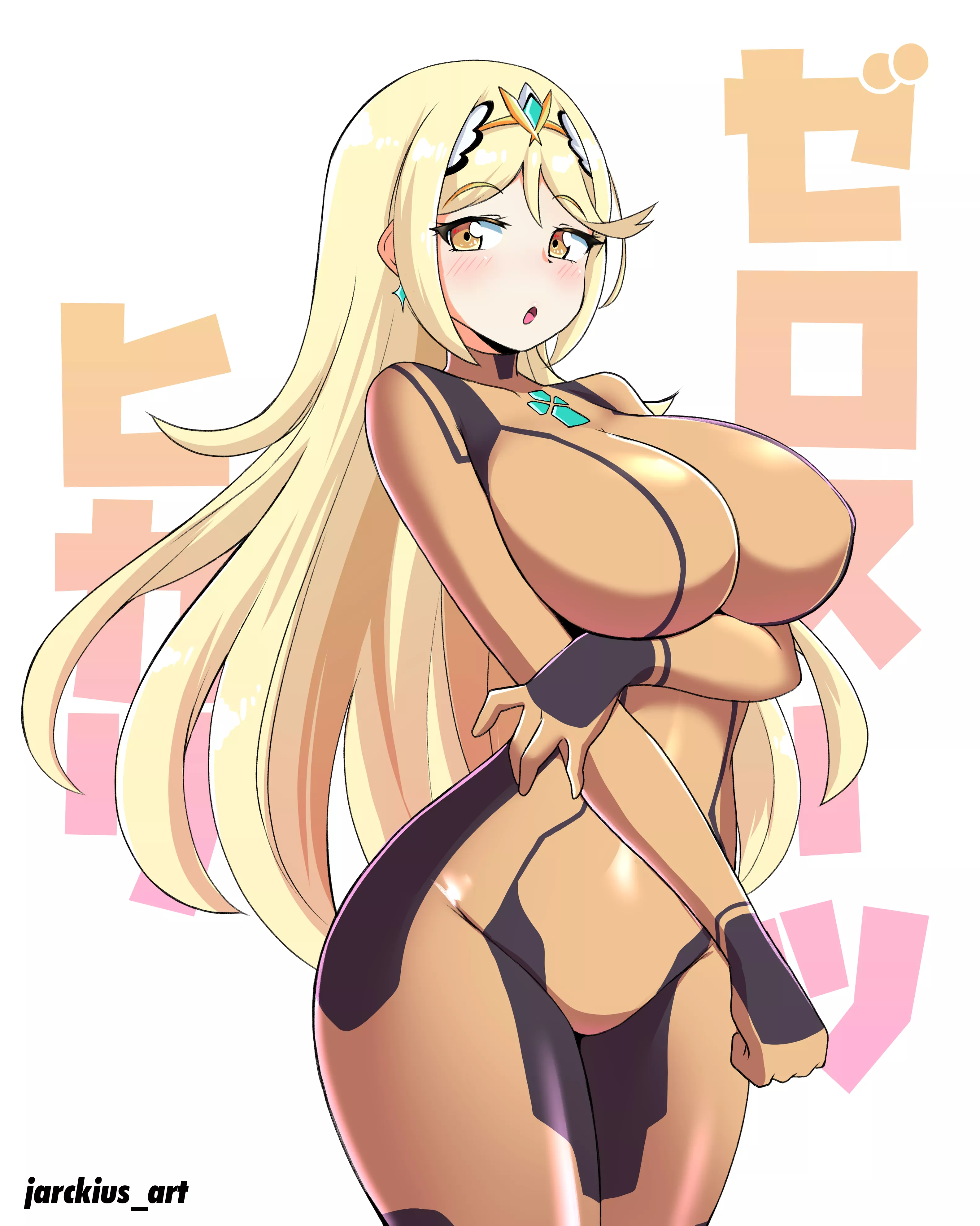 Zero Suit Mythra (Jarckius ) [Xenoblade/ Metroid] posted by sequence_string