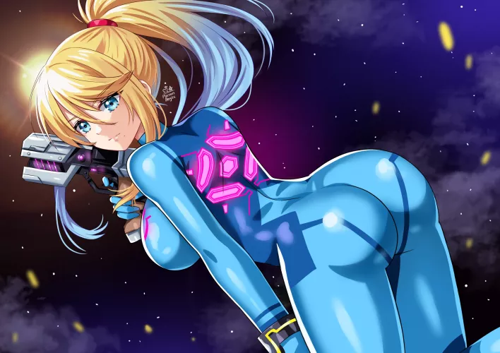 Zero Suit Samus Space Fire (Maroonabyss ) [Metroid] by sequence_string
