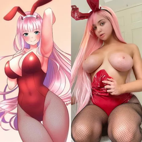 Zero Two bunny by littlmisfit 🥰🐰 by littlmisfit