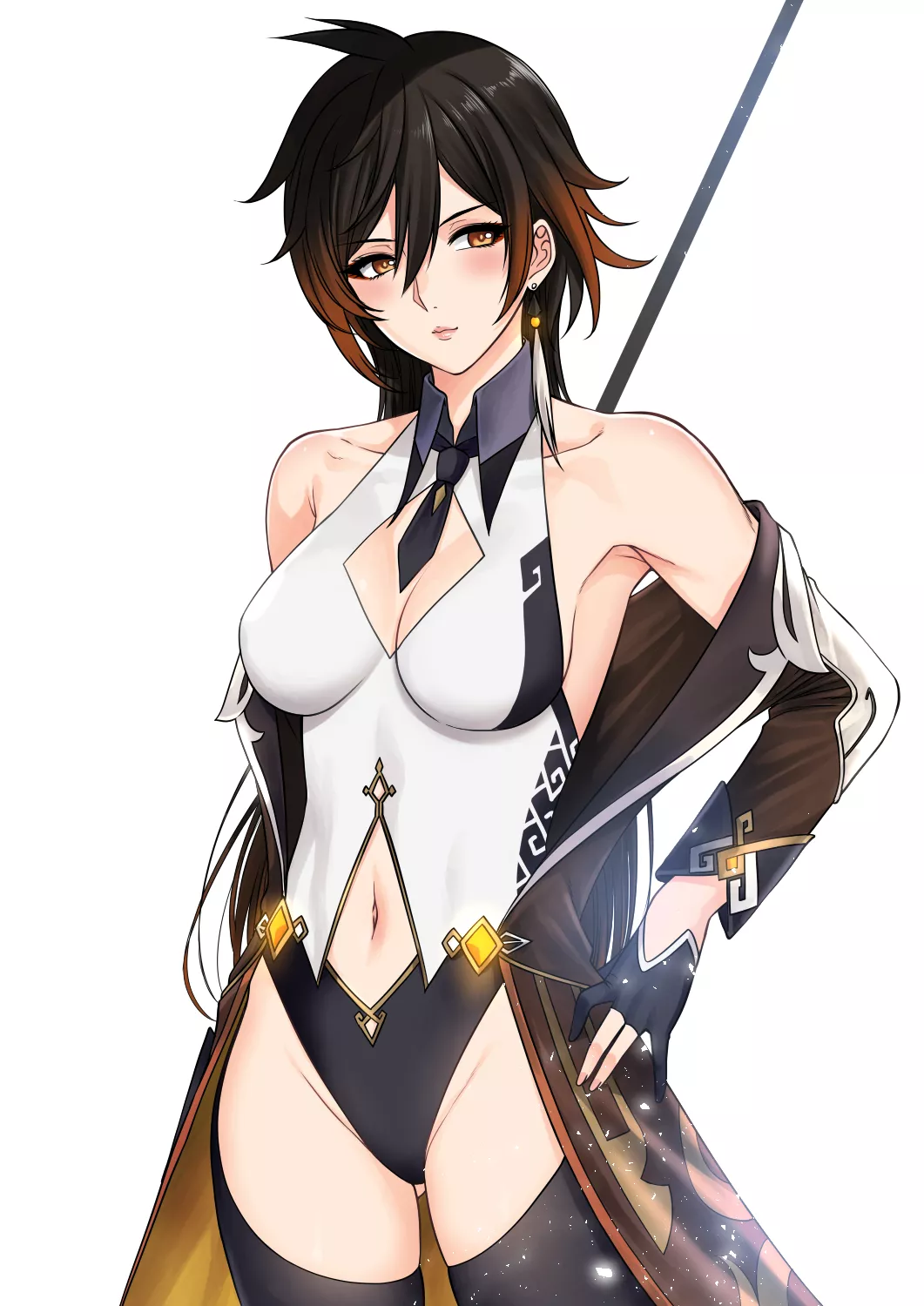 Zhongli Highleg Leotard (Xter) [Genshin Impact] posted by sequence_string