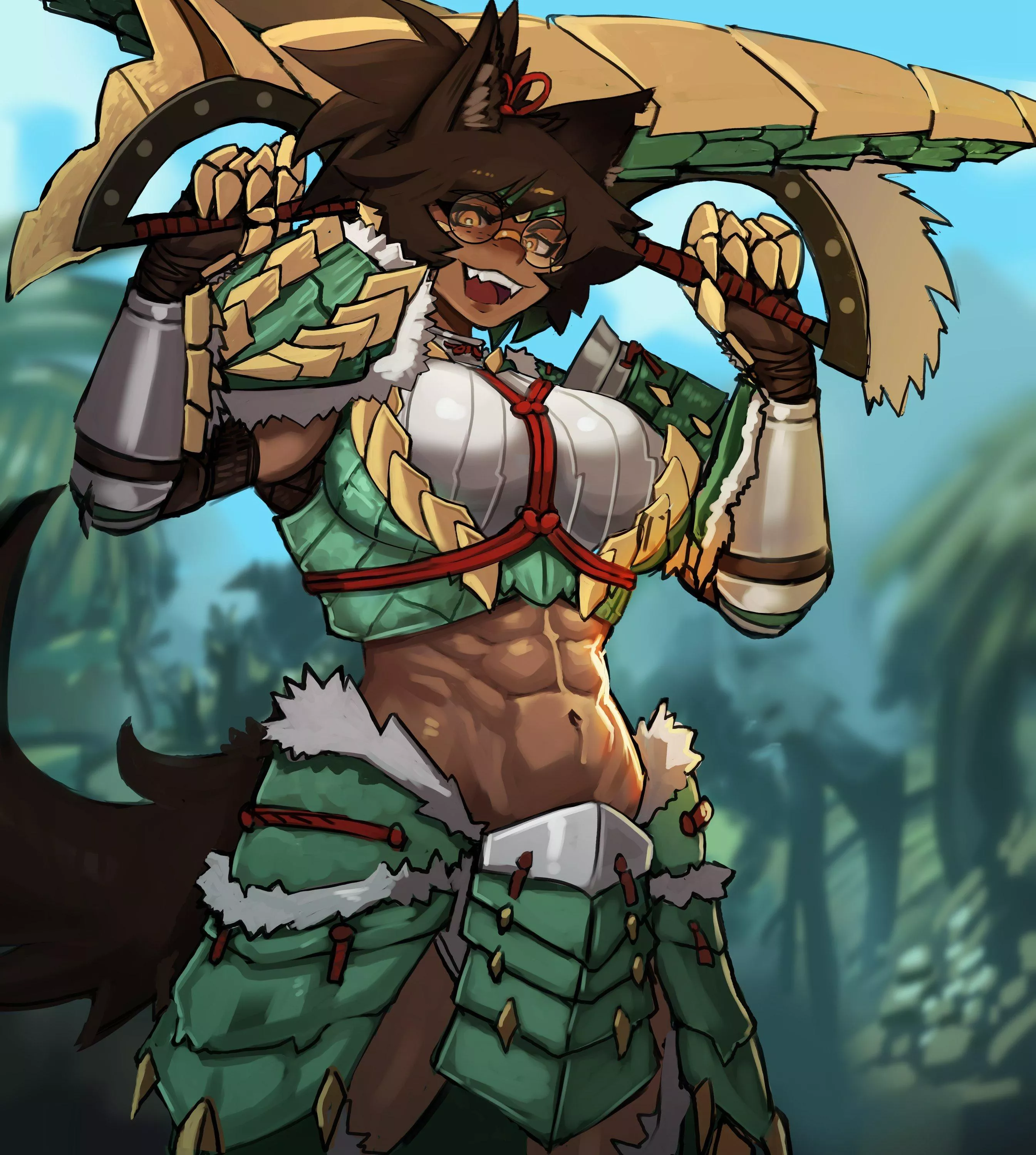 Zinogre Catrina!(@EzzyDraws)[Monster Hunter] posted by TheTMoneyMan