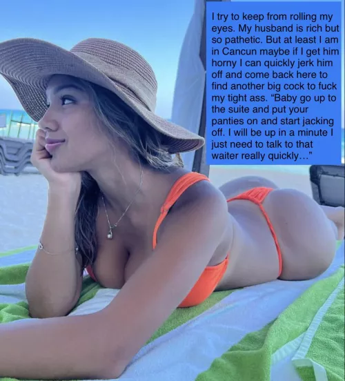 Bored wife on vacation by NCJESSE