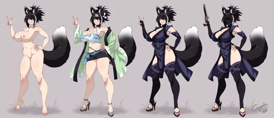 Commission - Kemuri [by Crescentia Fortuna] by Crescentia-Fortuna