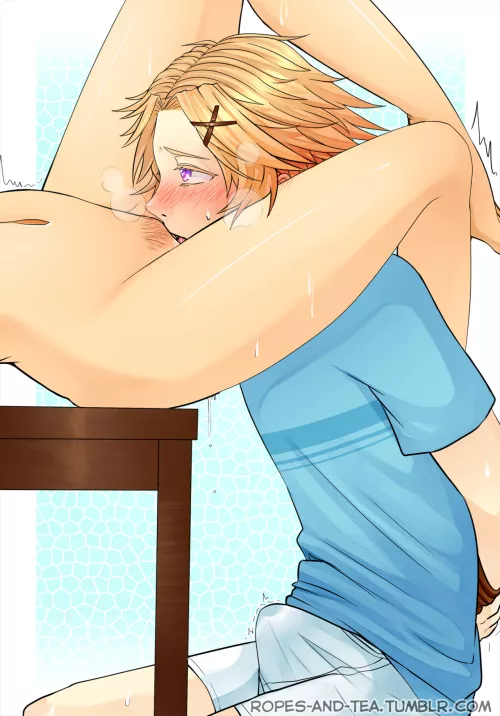 Eating up like a good boy by SoManyCookies