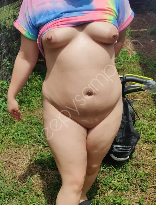 Getting some yard work done while the neighbors watch [oc] by sleepysampson