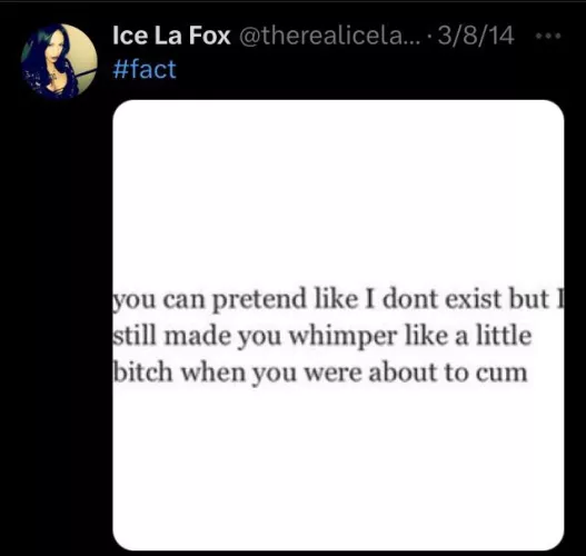 I wonder who pissed of ice ice la fox by lookingforthechewin