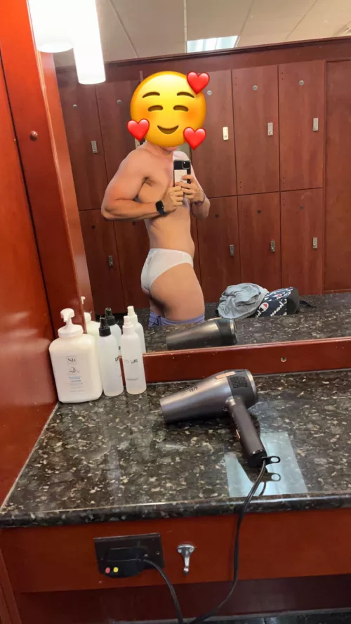 Love changing into womens undies in the gym locker room 😛 by 18yearoldboypussy