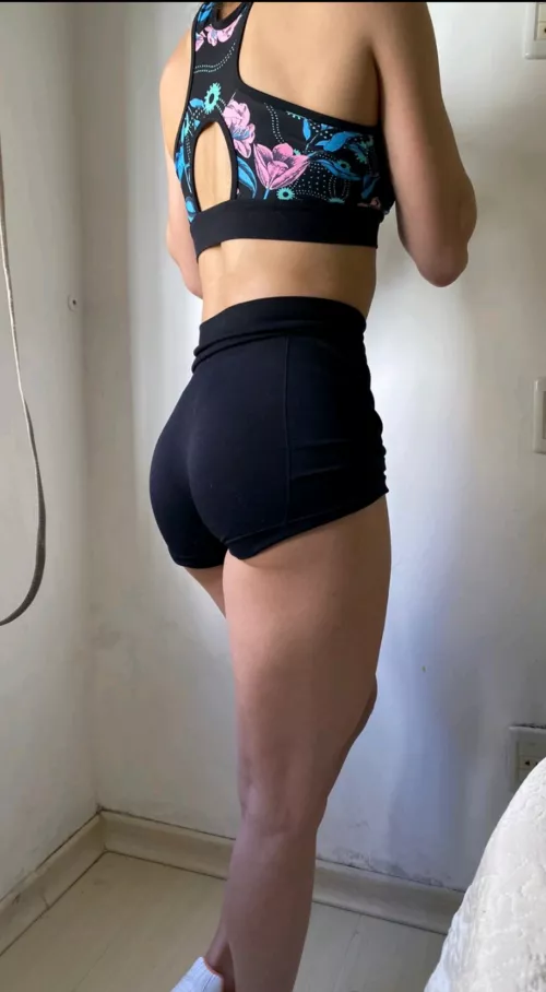 My wife's gym shorts. Will she get attention at the gym? [oc] by Tolkien_night
