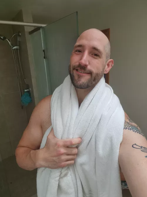 Wasn't sure about the shaved head look... But think it's here to stay for a bit... Thoughts? by Ok-Property-2949