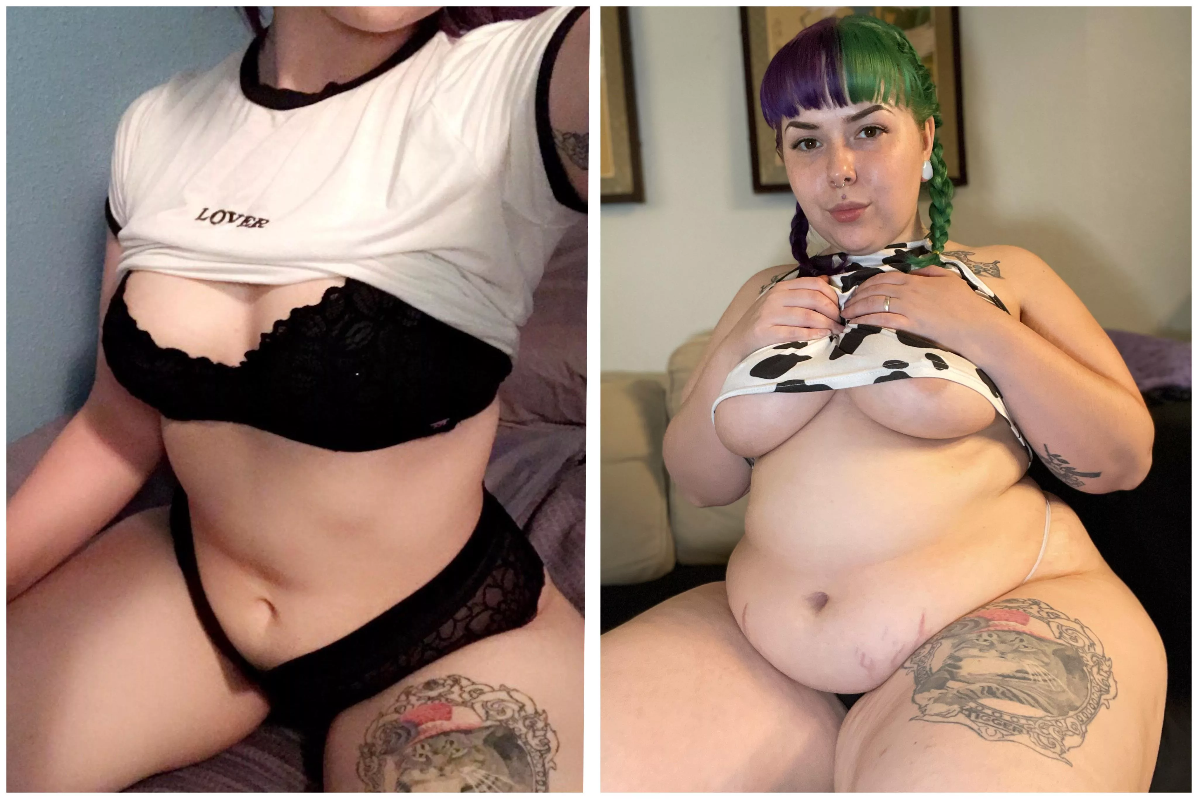 Whoopsies! I got a little fluff around the middle now posted by littlestpigletann