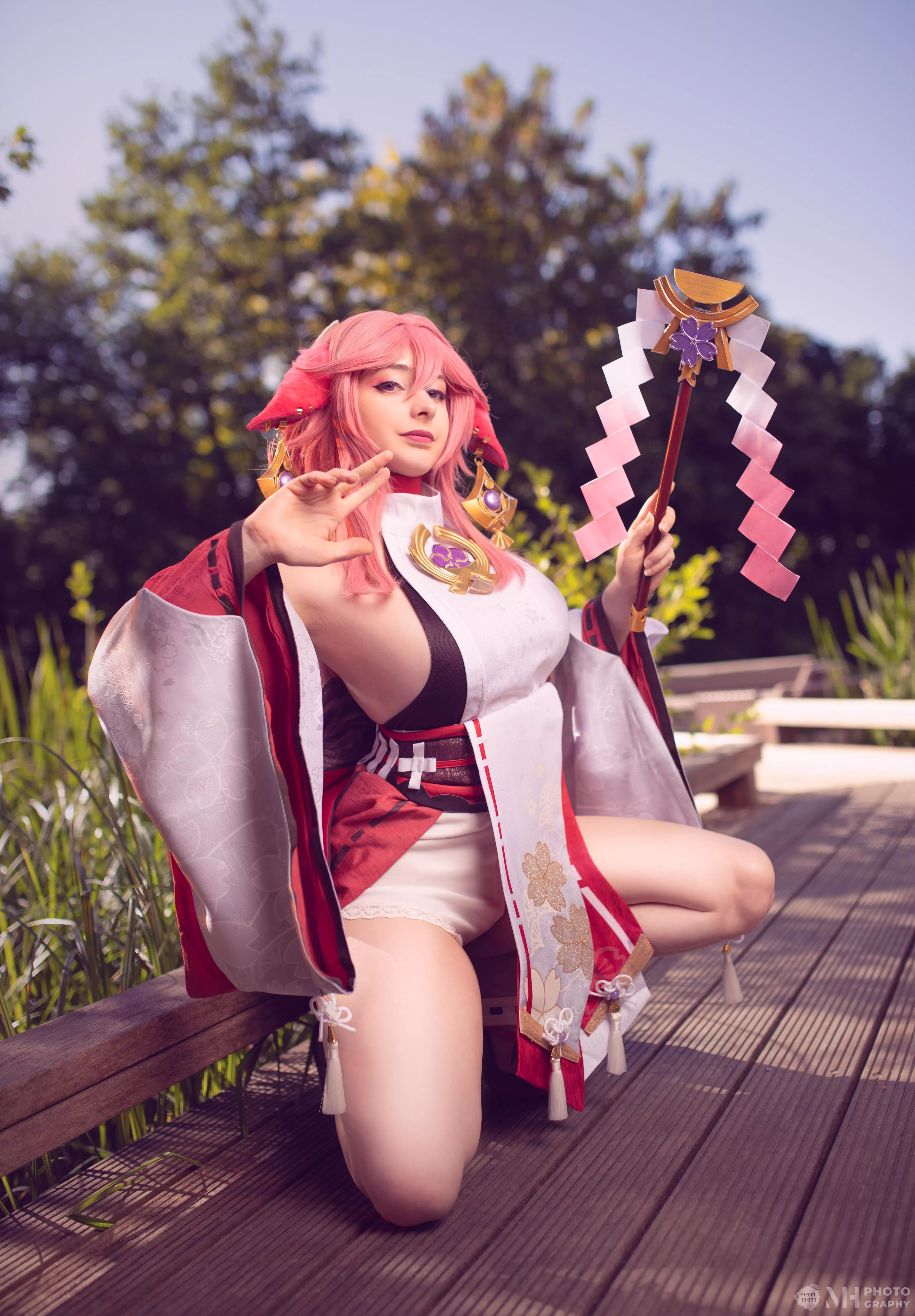 Yae Miko (Genshin Impact) by Mikomi Hokina posted by gabanviii
