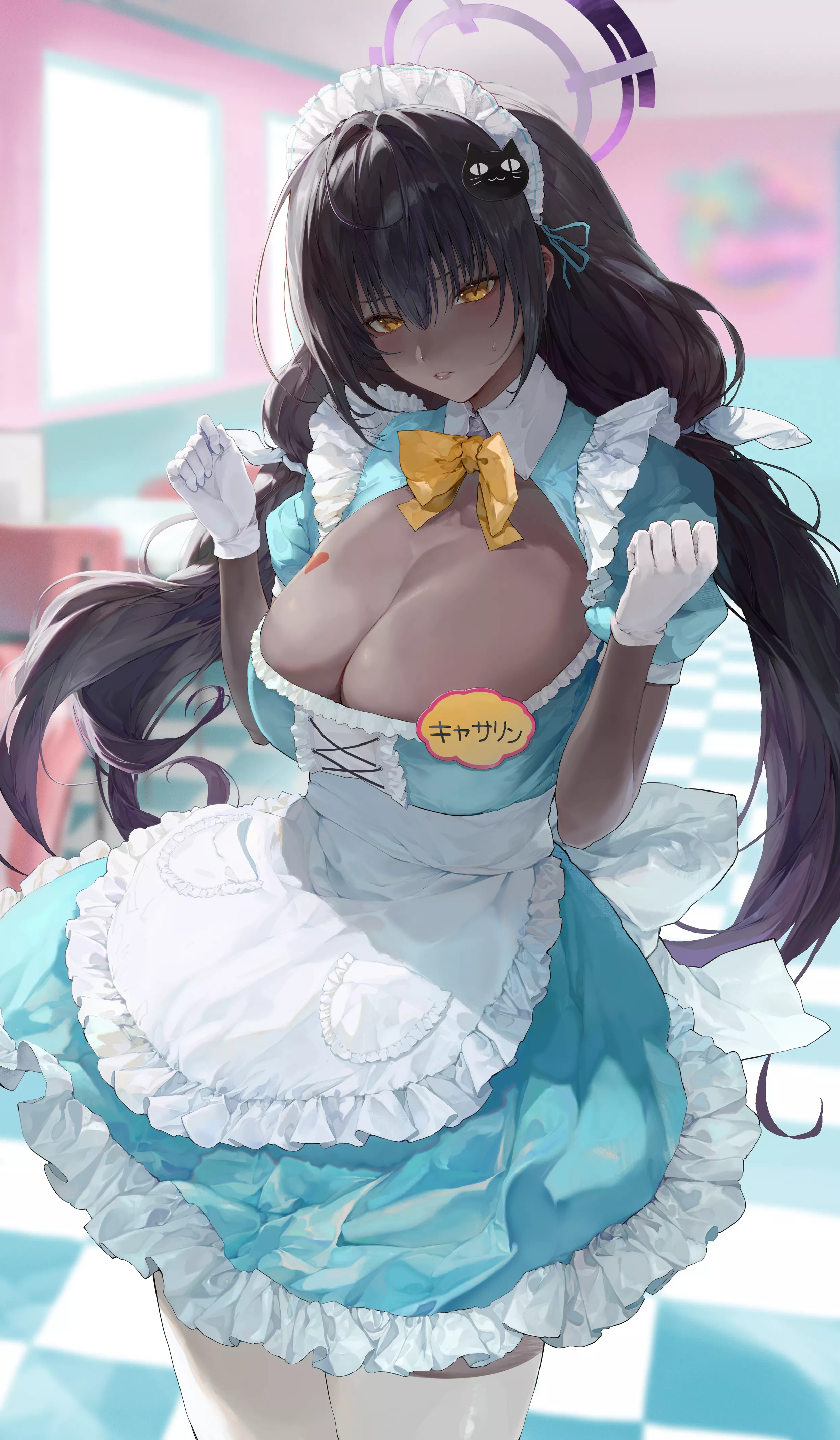 Cafe Maid Karin [Blue Archive] posted by CheetahSperm18