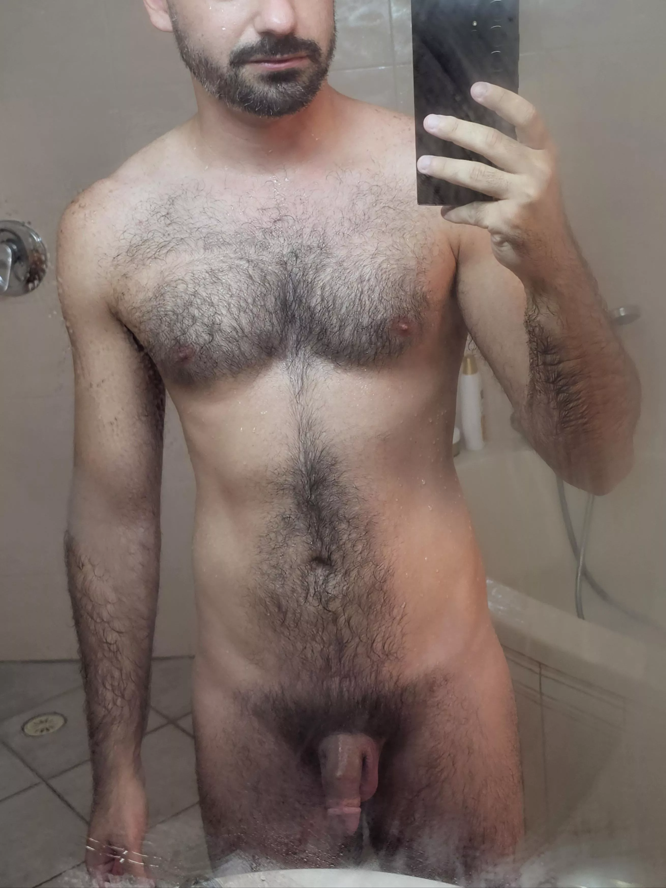 Hot and steamy shower selfie [31] posted by zoro_homo
