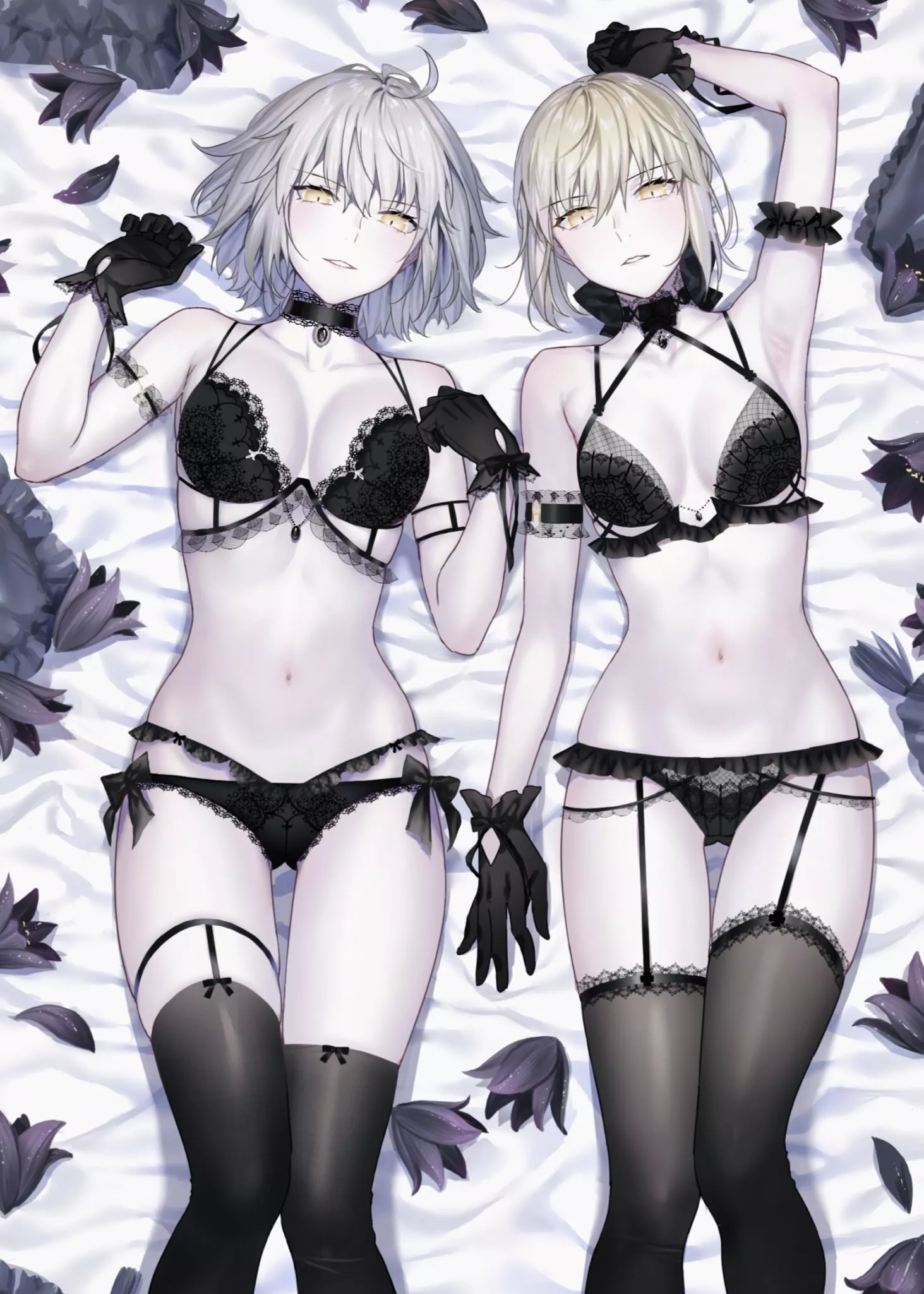 Jeanne & Artoria Alter [Fate] posted by secretslut991