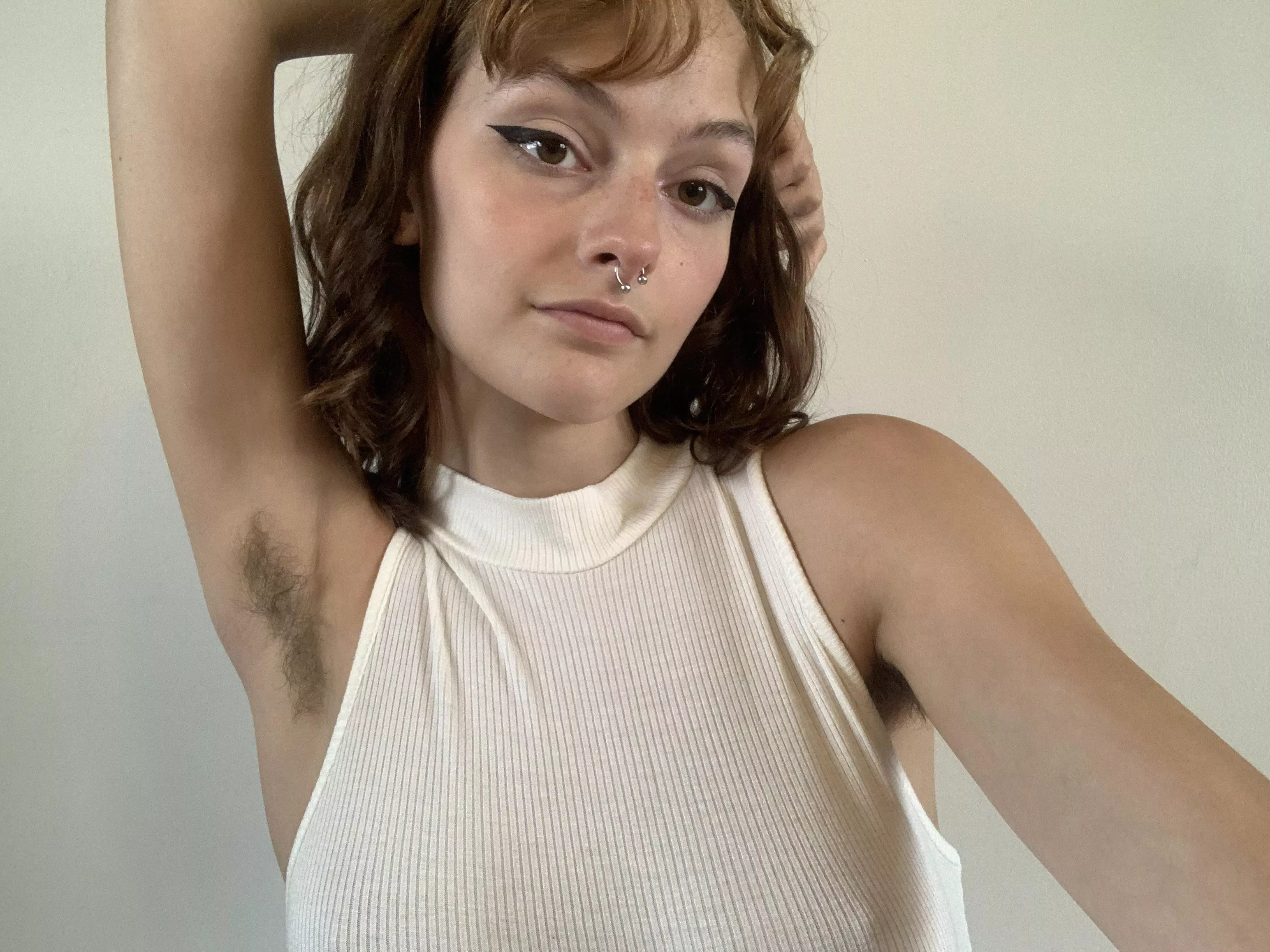 loving the hairy armpits & see through shirt combo 🥰🥰 posted by fr0ntb0tt0ms_wh0re