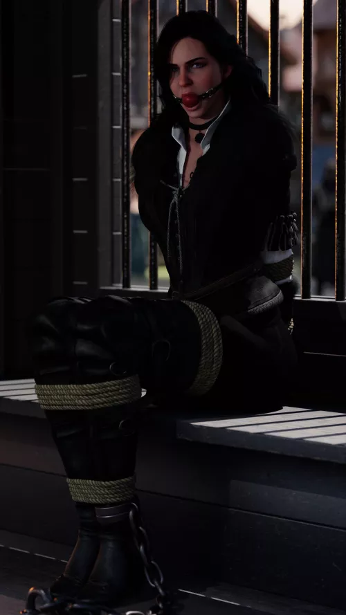 Yennefer Arrested Bondage (Rindekey) by RindeKey