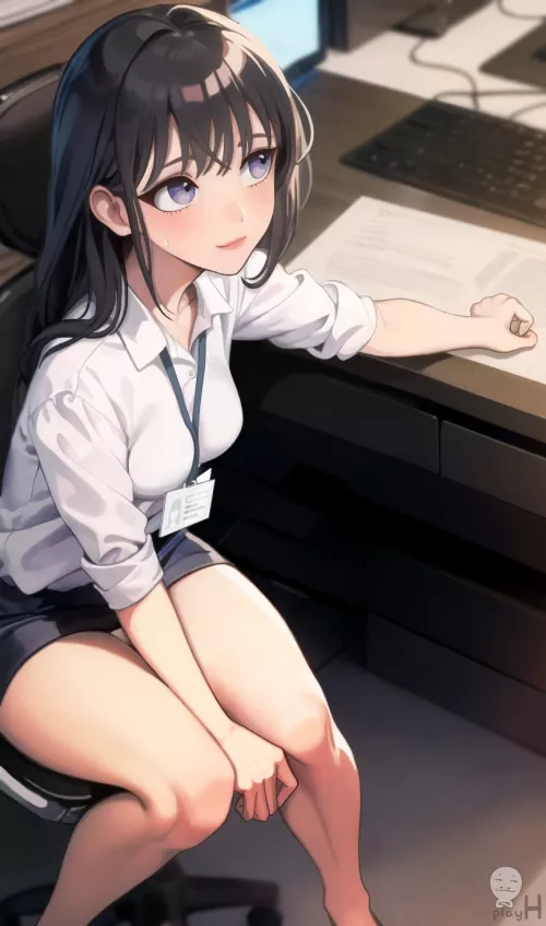 Cute Office Lady by CheetahSperm18