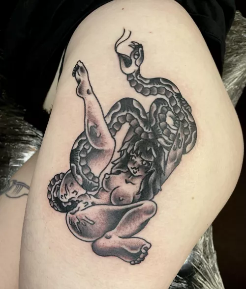 I do traditional tattoos of hentai girls!! Hope u enjoy :3 see more on my Instagram - @berger_tattoo by Berger_tattoo