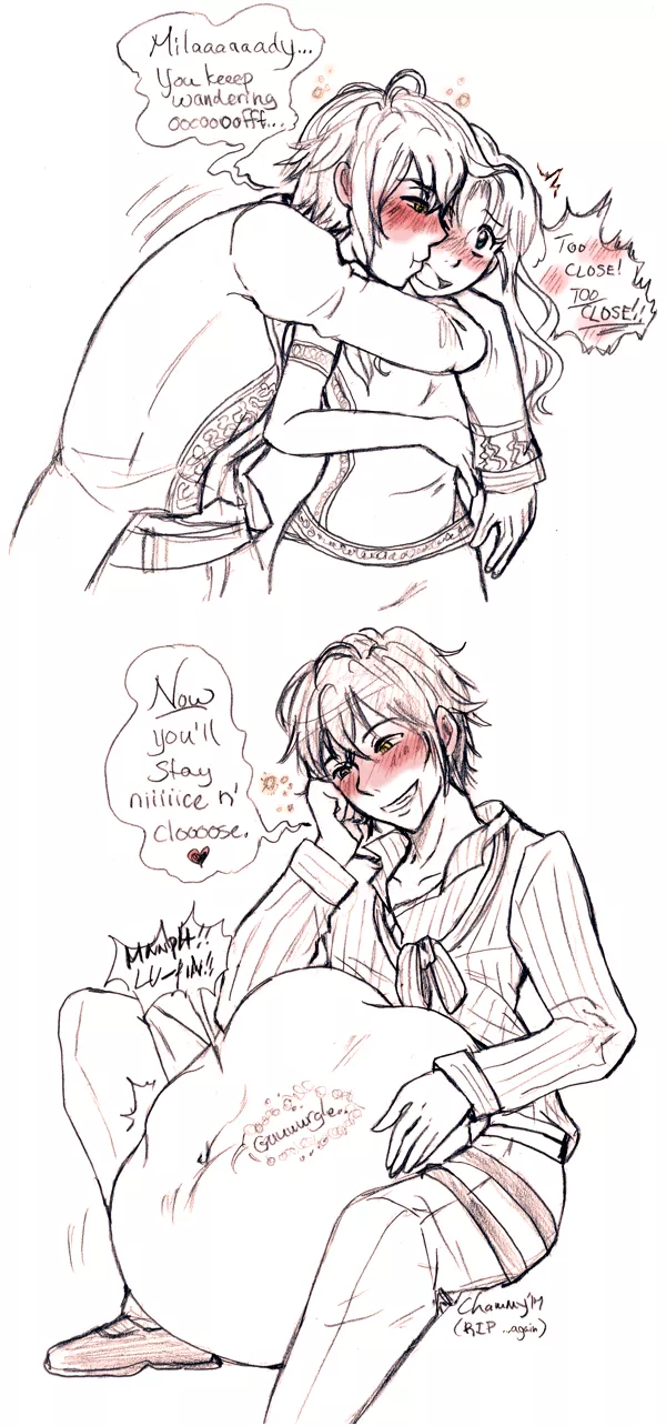 {Image} Too Close for Comfort [M/F] (By: Chameleonette/me!) posted by Chammy_Scarlet