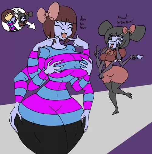 [Muffet] Transforms [Frisk] into a spider By Da-Fuze by UnderCraft_383