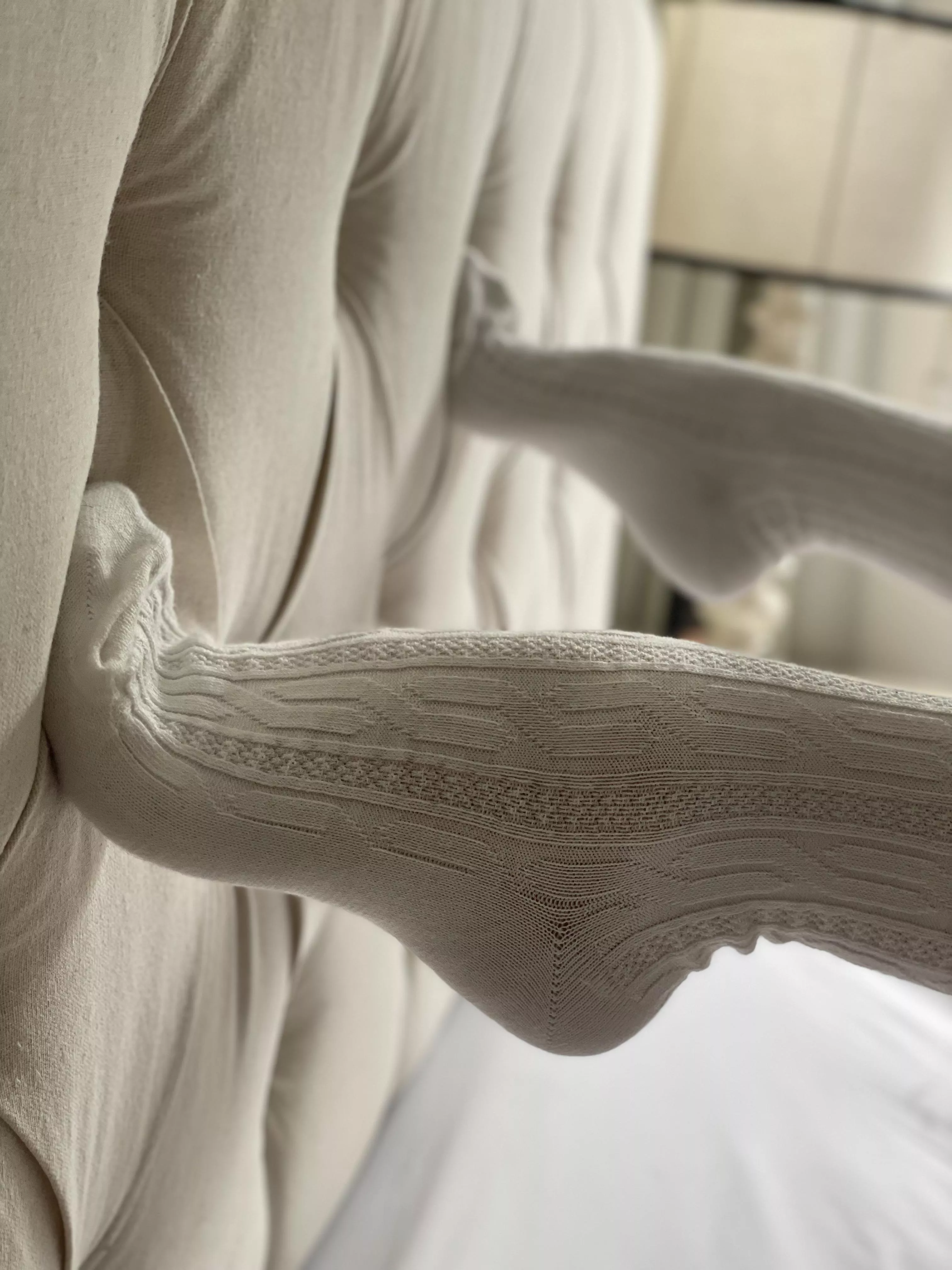 My tiny size 6’s in my favorite thigh high socks 🫦 posted by pixiefeet76