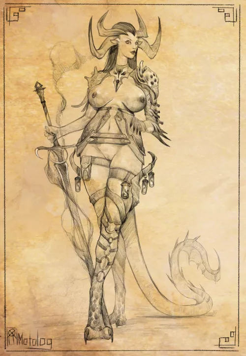 [OC] demon lady by Njarla