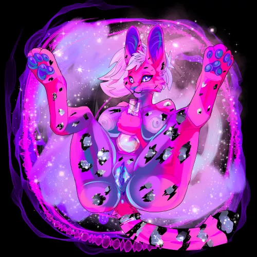 Spacey Serval by hydra-chimera