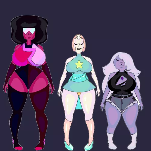 [ART BY ME] Thicc gems!! by Ahhhhh24680
