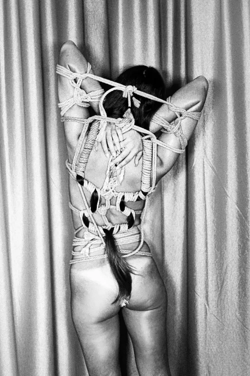 Emma with a very structured tie - rope and photo by me (The Dark Arts) by CrushedVelvetX