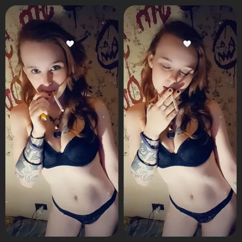 Morning 🚬 who wants to light my after sex one?😏 by crimson_beangal2000