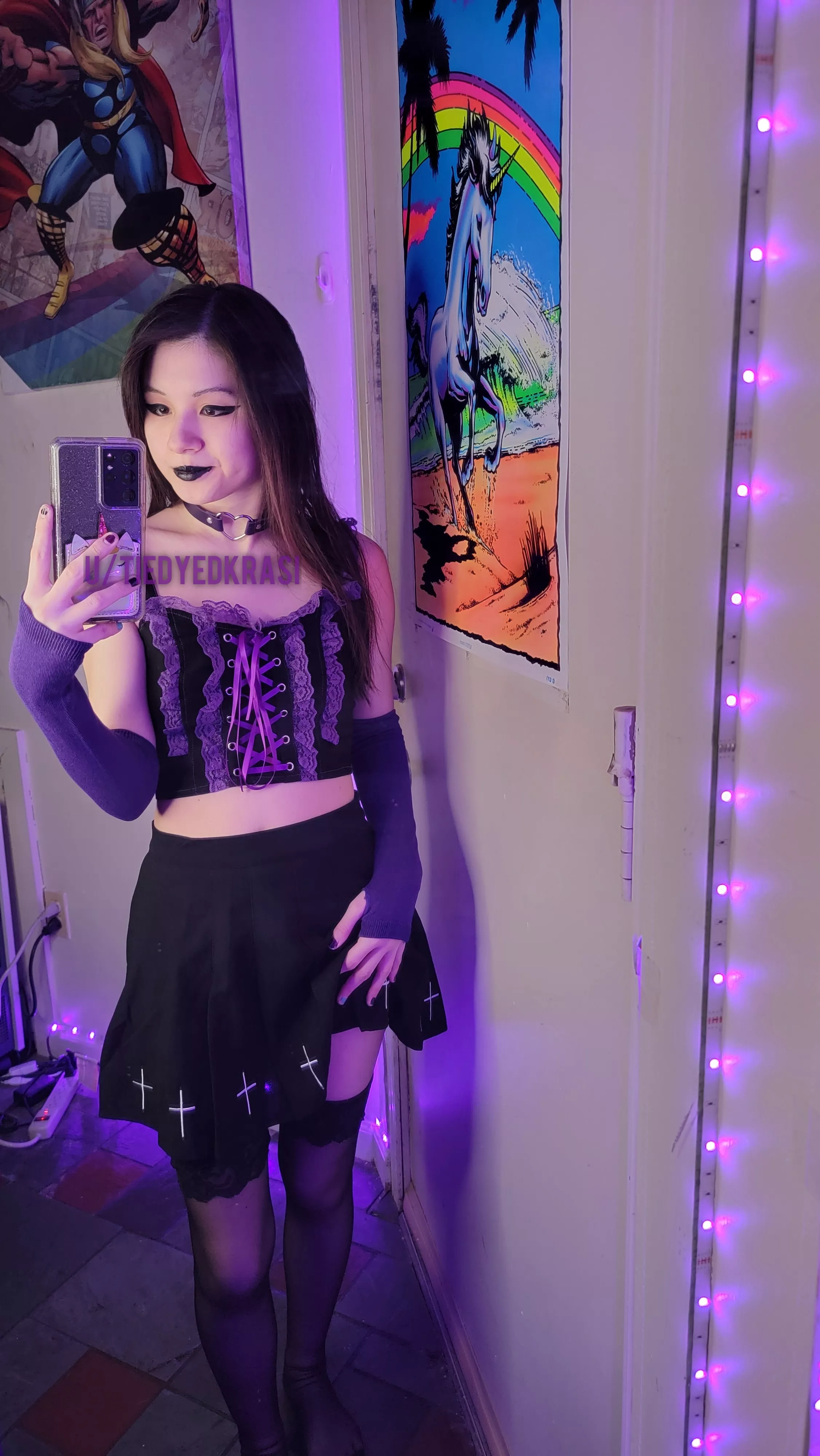 My frilly purple and black alternative outfit ZR posted by tiedyedkrasi