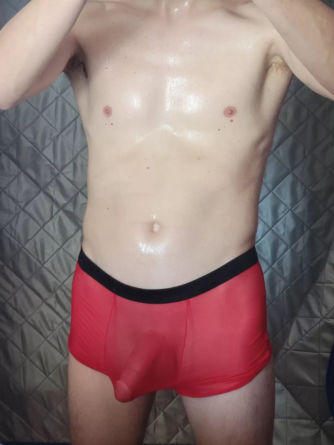 (M)y man's post sauna sweat posted by mnsnowman27