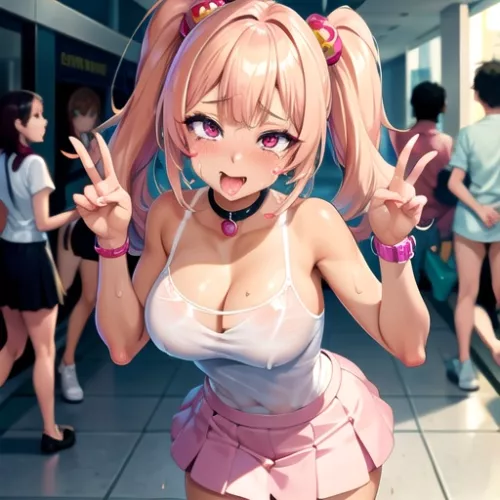 Sara at the mall by ahegaolaifu0