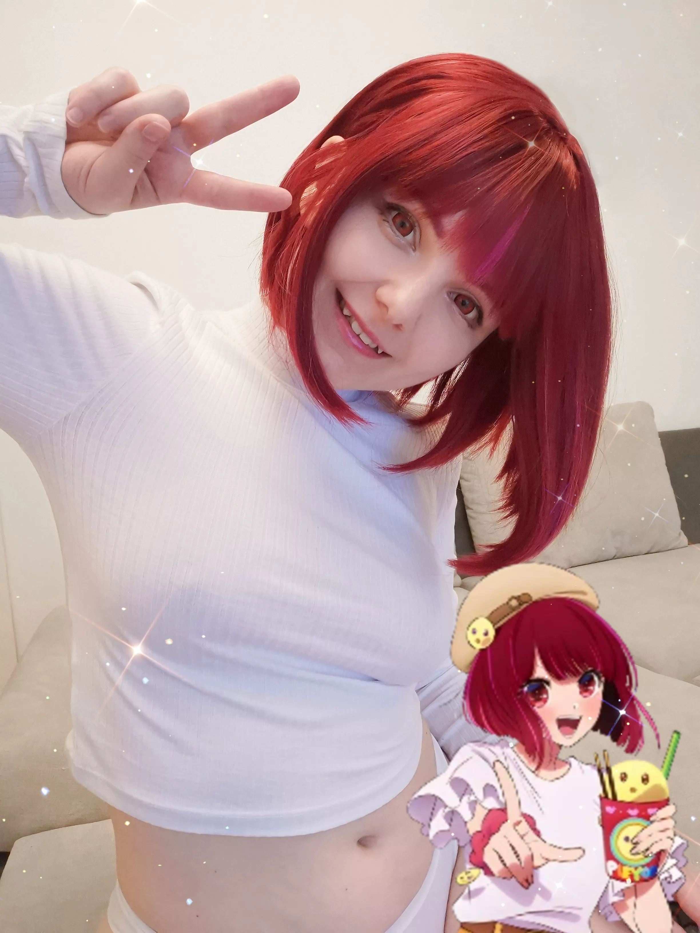 sexy and simple outfit for Kana Arima (cosplay by Atamasha) posted by Atamasha_place