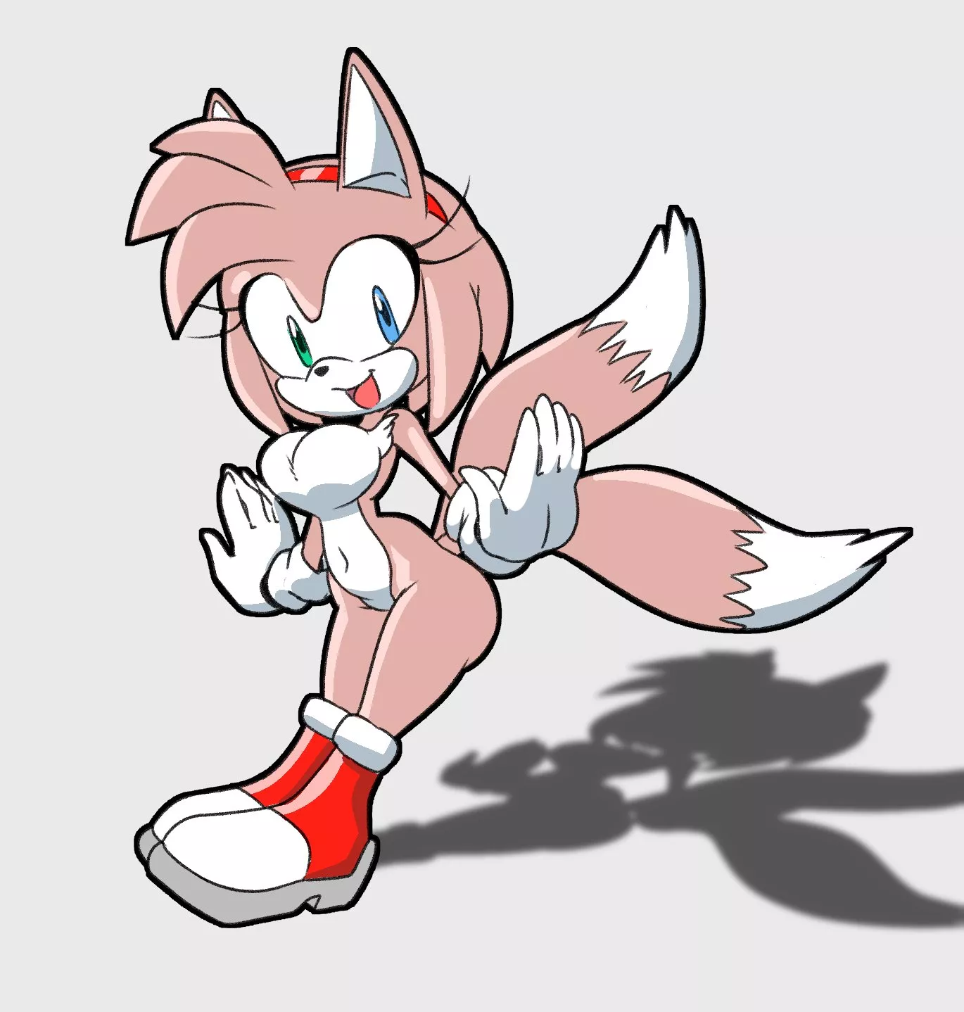 Tails and Amy fusion by limederg posted by Darkshreaders3