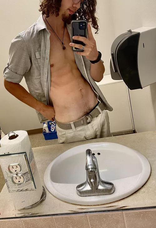 A little worked up at work. Who wants to help me out? by Little-Art-6311