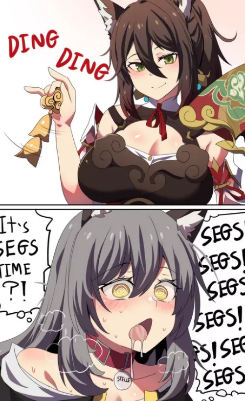 Did you know? If you train your dog with a bell long enough, you can make it drool before it sees food (Princess Hinghoi) (Honkai Star Rail) by HypnoMisa