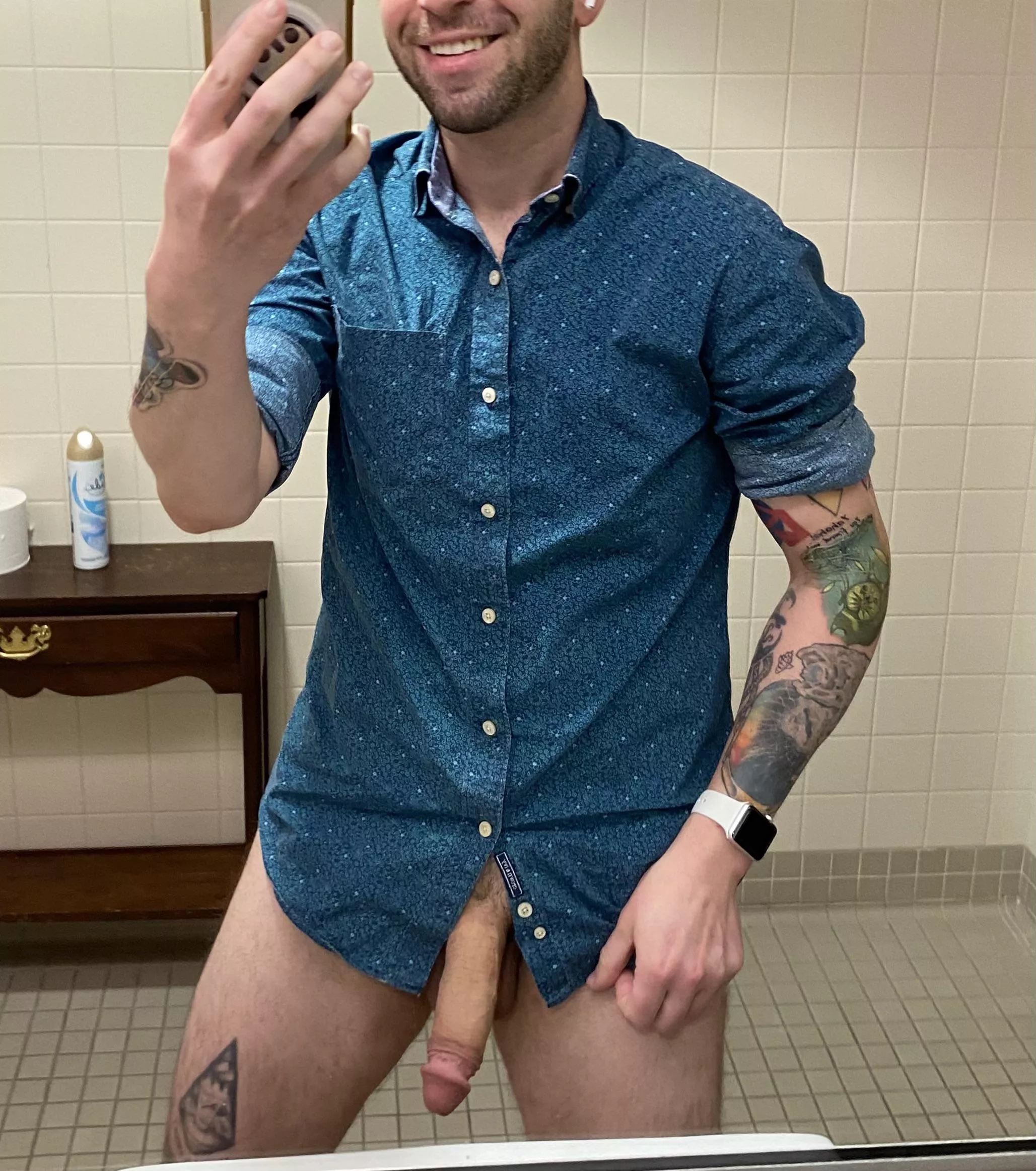 Got a new tat! Here’s a softie pic of me with it in the workplace. Korok btw. posted by TrevLaBev