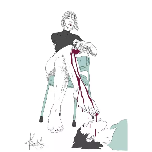 I like that my subs have a talent for drawing and make art of our last meeting by MsNobuko